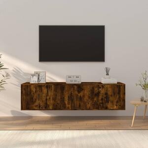 3dílný set TV skříněk kouřový dub kompozitní dřevo 3188403