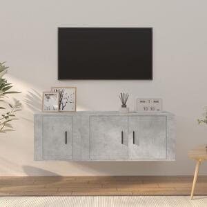 2dílný set TV skříněk betonově šedý kompozitní dřevo 3188410