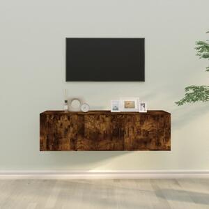2dílný set TV skříněk kouřový dub kompozitní dřevo 3188427