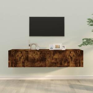 3dílný set TV skříněk kouřový dub kompozitní dřevo 3188419