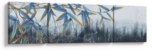 Obraz - Bambus na zdi (170x50 cm)