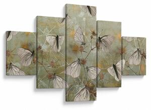 Obraz - Vintage motýli (125x70 cm)