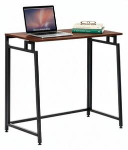 Skládací pracovní stůl 80x40 cm SPRINGOS Flecto tmavě hnědý
