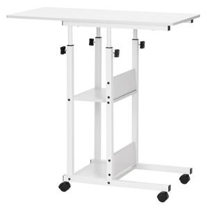 Stolek na notebook 80x40 cm SPRINGOS Lineo HF0059 bílý
