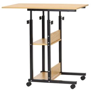 Stolek na notebook 80x40 cm SPRINGOS Lineo HF0060 světle hnědý