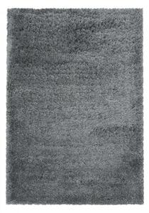 Kusový koberec Fluffy shaggy 3500 light grey Kruh průměr 80 cm Kruh průměr 80 cm