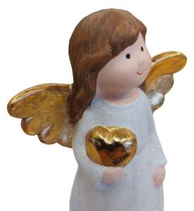 Anděl se zlatou hvězdou 23 cm 3130015