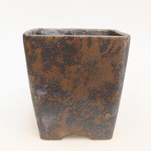 E-bonsai Keramická bonsai miska 14 x 14 x 15 cm hnědá