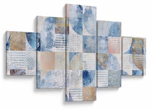 Obraz - Geometrické tvary na zdi (125x70 cm)