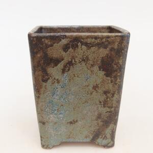 E-bonsai Keramická bonsai miska 9 x 9 x 11,5 cm hnědá