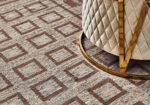 Diamond Carpets koberce Ručně vázaný kusový koberec Guggenheim DESP P81 Brown Natural - 80x150 cm