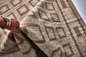 Diamond Carpets koberce Ručně vázaný kusový koberec Guggenheim DESP P81 Brown Natural ROZMĚR: 160x230