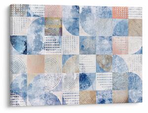 Obraz - Geometrické tvary na zdi (70x50 cm)
