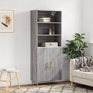 Skříň highboard šedá sonoma 69,5 x 34 x 180 cm kompozitní dřevo 3189243