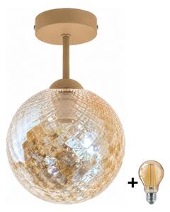BRILAGI - LED Přisazený lustr R GLASS 1xE27/60W/230V pr. 17cm béžová/kouř béžová