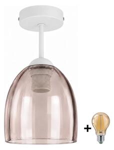 BRILAGI - LED Přisazený lustr R GLASS 1xE27/60W/230V pr. 17cm bílá/kouř béžová