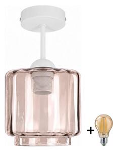 BRILAGI - LED Přisazený lustr R GLASS 1xE27/60W/230V pr. 15cm bílá/kouř béžová