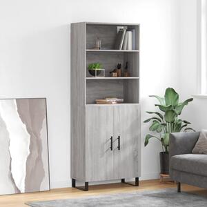 Skříň highboard šedá sonoma 69,5 x 34 x 180 cm kompozitní dřevo 3189283
