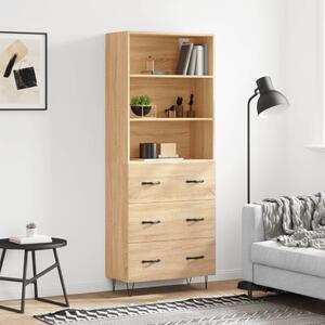 Skříň highboard dub sonoma 69,5 x 34 x 180 cm kompozitní dřevo 3189376