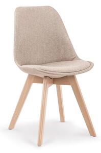 Jídelní židle MOSKATA – masiv/plast/látka, více barev Béžová