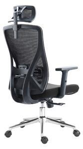 Kancelářská ergonomická židle ERGO MAX — černá, nosnost 150 kg