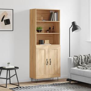 Skříň highboard dub sonoma 69,5 x 34 x 180 cm kompozitní dřevo 3189952