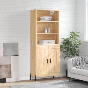 Skříň highboard dub sonoma 69,5 x 34 x 180 cm kompozitní dřevo 3189968