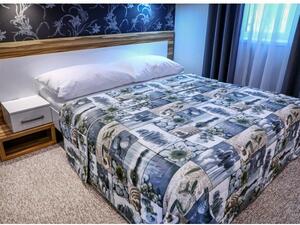 Přehoz na postel béžový 160x240 cm ZEN Made in Italy Béžová 160x240 cm