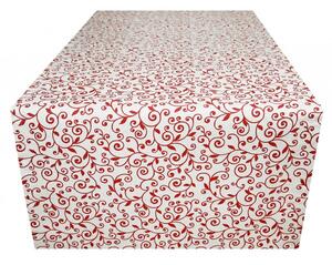 Běhoun na stůl rudé listí 50x150 cm Made in Italy Rudá 50x150 cm