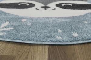 Makro Abra Kulatý dětský koberec Lima C884A Medvídek modrý krémový Rozměr: průměr 100 cm