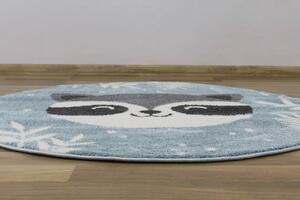 Makro Abra Kulatý dětský koberec Lima C884A Medvídek modrý krémový Rozměr: průměr 160 cm