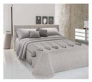 Přikrývka na postel Piquet Visící srdíčka béžové Béžová 170x280 cm