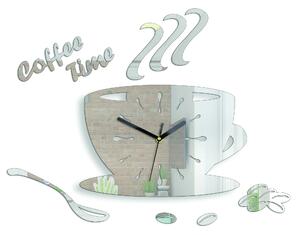 ModernClock Nástěnné hodiny Coffe 33 cm zrcadlové