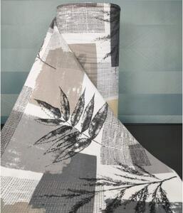 Ervi bavlna flanel š.240cm Listy šedé - 21253-14, metráž