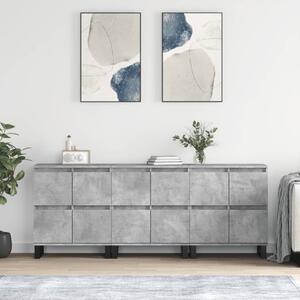 Příborníky 3 ks betonově šedé kompozitní dřevo 3190209