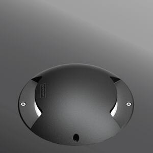 VÝPRODEJ VZORKU LIGMAN Zápustné zemní svítidlo MASK 3000K 8W 202lm IP68 218mm černé RAL9011