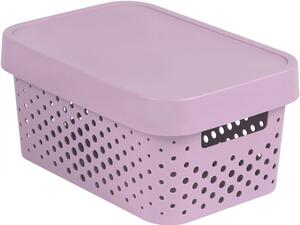 CURVER INFINITY DOTS Úložný box 4,5L - růžový