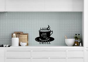 Samolepka na zeď Coffee 2 Barva: Bílá, Rozměry samolepky ( šířka x výška ): 30 x 30 cm