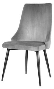 Top čalouněná židle šedá – velur