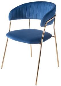 Aria čalouněná židle modrý - velur