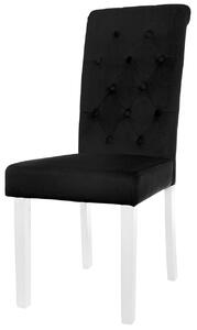 Emi čalouněná židle černá – velur