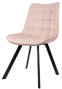 Cornelius čalouněná židle růžový - velur