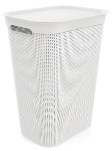 Rotho 91292 BRISEN Koš na prádlo, 50 L, plast, bílý