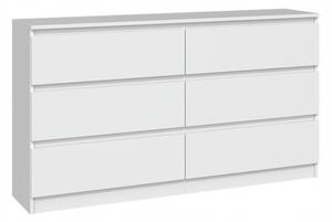 Komoda TopEshop Malwa M6 138 x 40 x 75 cm bílá