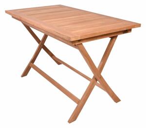 DIVERO jídelní stůl, ošetřený masivní teak, 120 x 70 cm