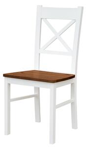 Jídelní židle BELLU III ořech/bílá