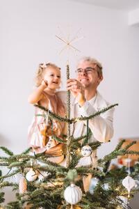 Vánoční ozdoba/ špice na stromeček Pearl Brass