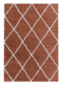 Kusový koberec Alvor shaggy 3401 terra 60 x 110 cm-SLEVA 1 KUS 60 x 110 cm-SLEVA 1 KUS