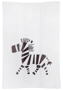 Bílá omyvatelná přebalovací podložka Quax Zebra 67 x 44 cm