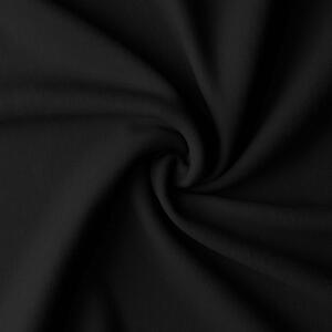 Závěs na řasící pásce se zirkóny 140x250 cm černý Černá 140x250 cm